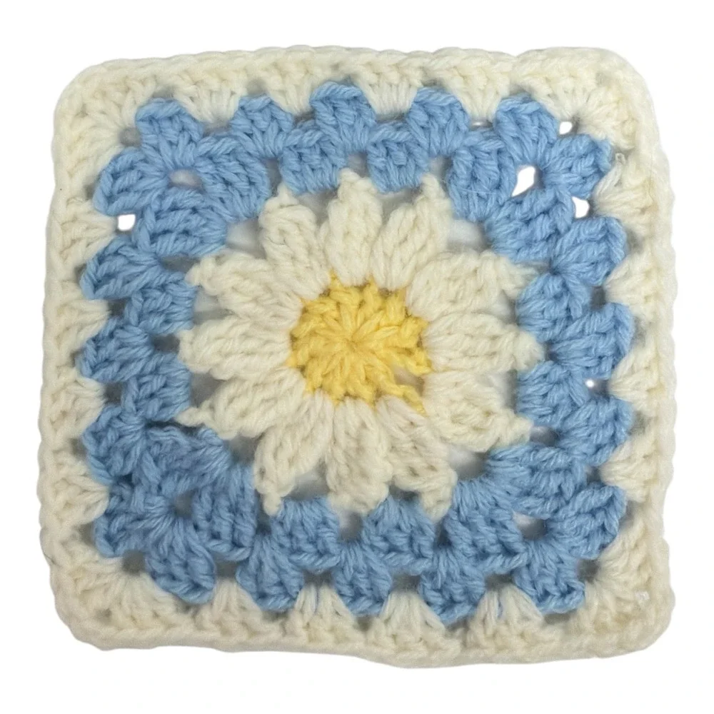 Crochet Coaster Set of 4 Handmade New Pastel 5.5